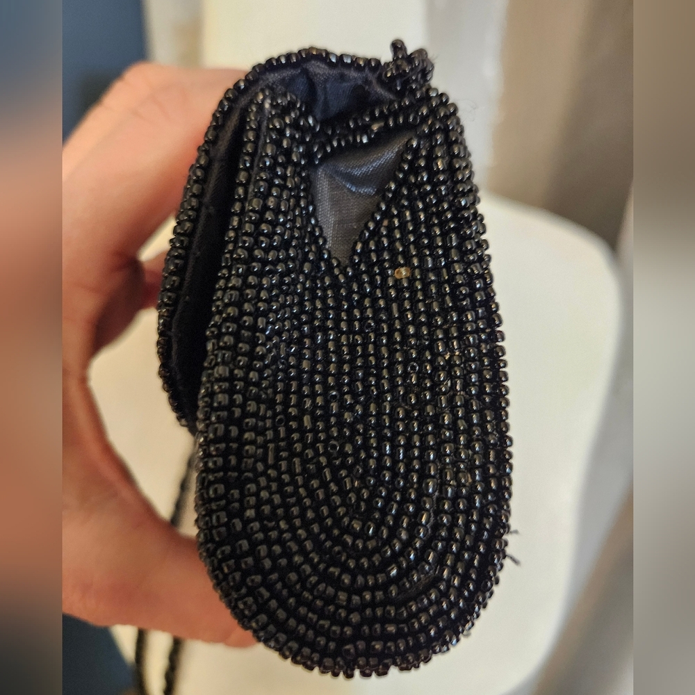 Beaded Evening Bag Shell Pattern - image 3